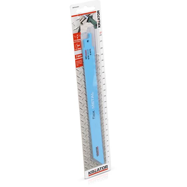 Miniatuur van Kreator reciprozaagblad metaal Flex Bi-Metal 225mm 18 TPI set van 2 stuks (KRT032003)