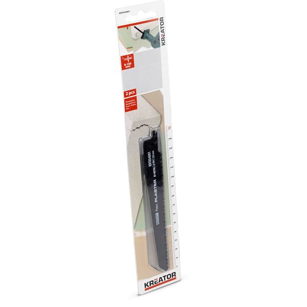 Miniatuur van Kreator reciprozaagblad gips Flex Bi-Metal 150mm 6 TPI set van 2 stuks (KRT034001)