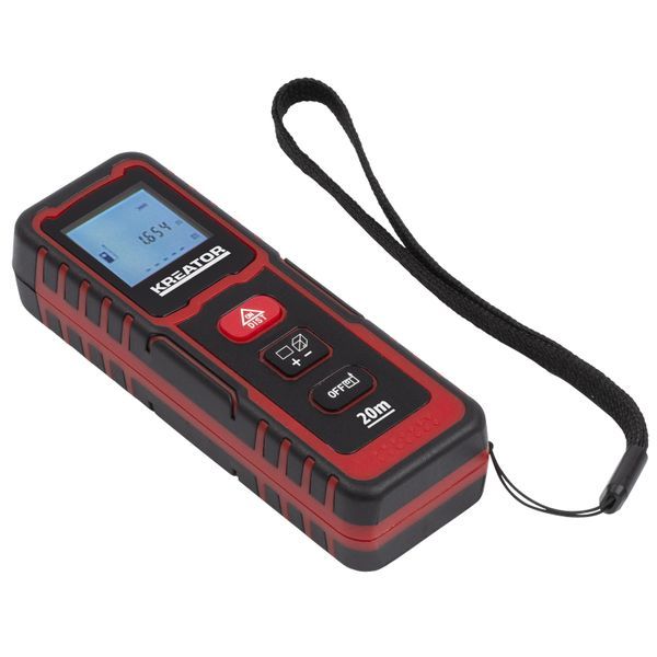 Miniatuur van Kreator laser afstandsmeter 4 functies 0,05-20m (KRT706500)