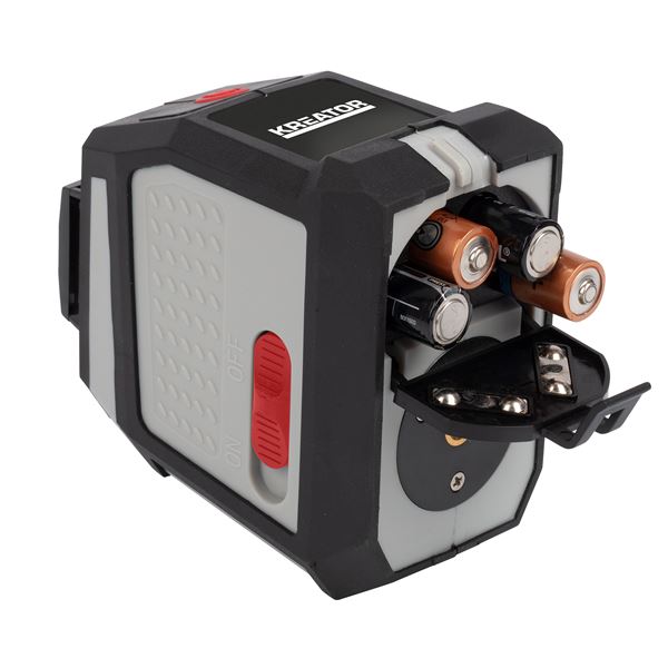 Miniatuur van Kreator kruislijnlaser rood 360° bereik 15m (KRT706320)