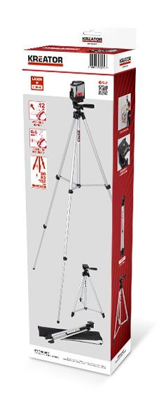 Miniatuur van Kreator kruislijnlaser rood inclusief statief bereik12m (KRT706300T)