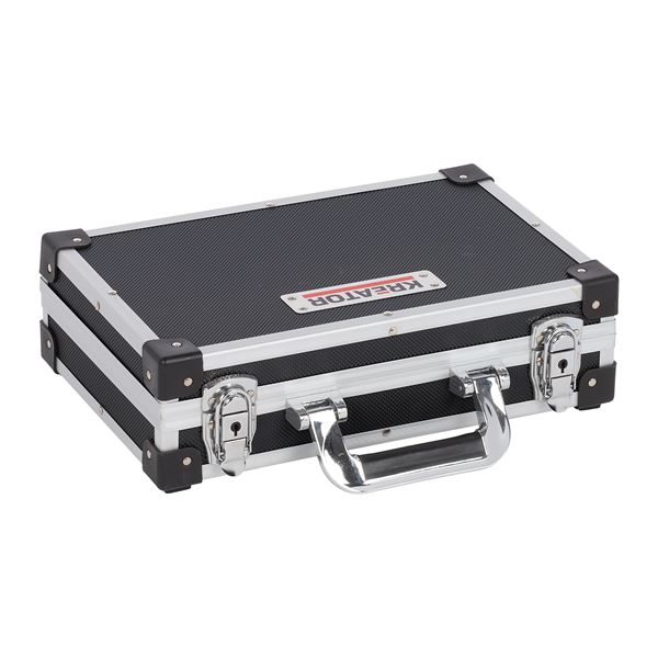 Miniatuur van Kreator aluminium kofferset met sloten 3-in-1 zwart 3-delig (KRT640401B)