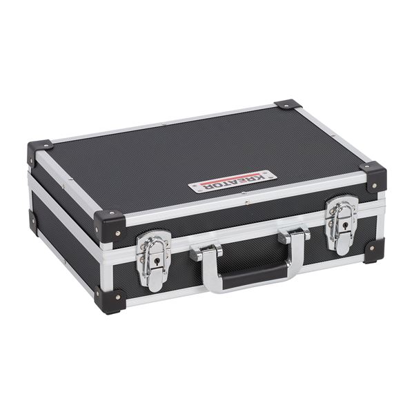 Miniatuur van Kreator aluminium kofferset met sloten 3-in-1 zwart 3-delig (KRT640401B)