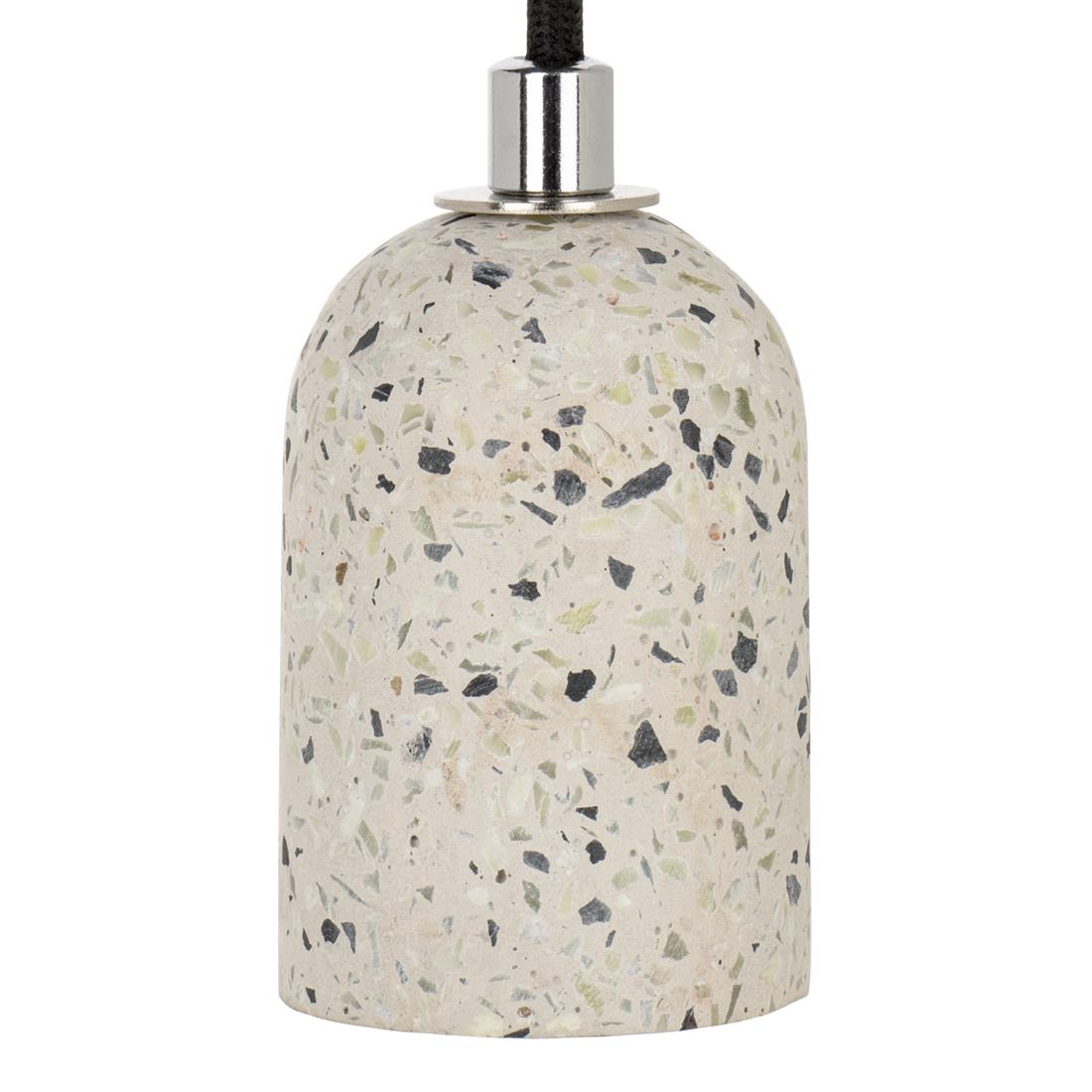 Miniatuur van Bailey hanglamp Terrazzo E27 met 1,5 meter textielsnoer - wit (142540)