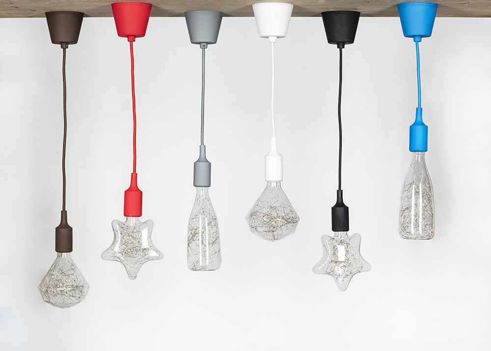 Miniatuur van Bailey hanglamp E27 met 1,5 meter textielsnoer - grijs (141582)