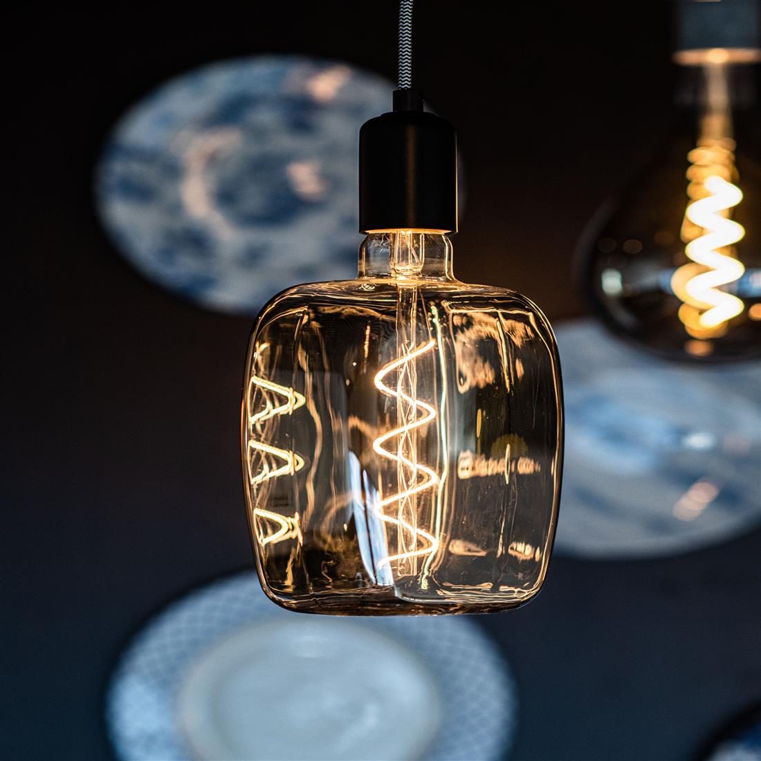 Miniatuur van Bailey hanglamp Reno E27 met 1,5 meter textielsnoer - zwart (141478)