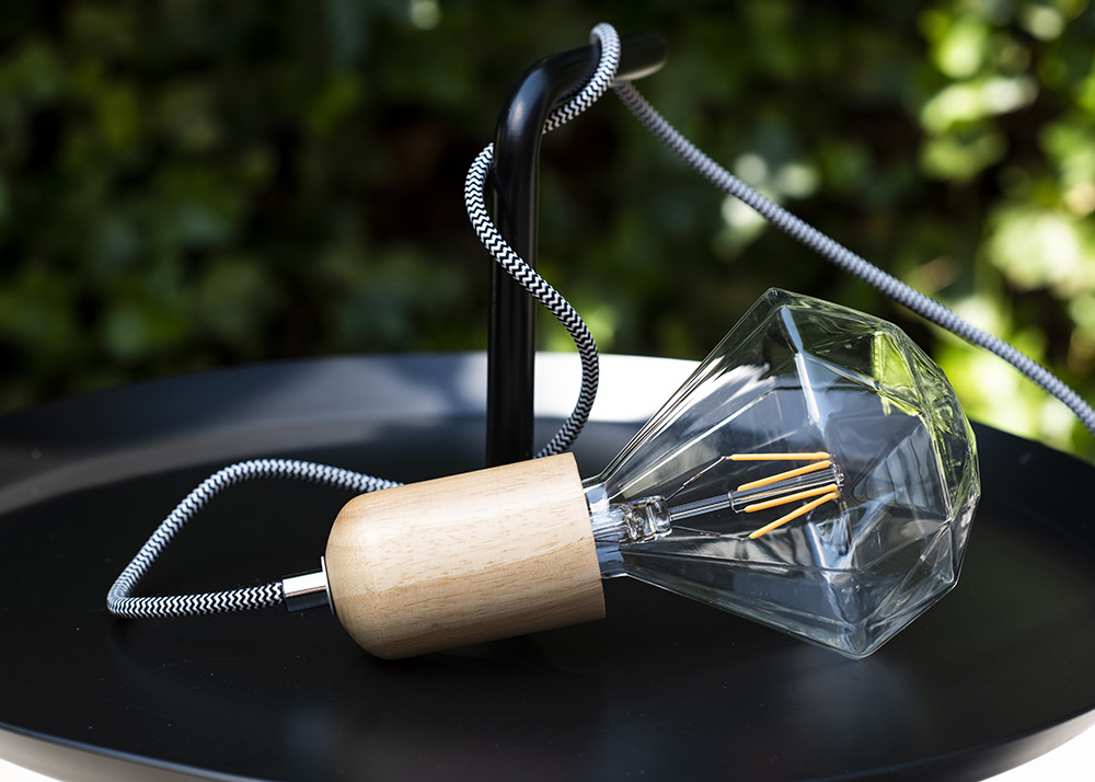 Miniatuur van Bailey hanglamp Lima E27 met 1,5 meter textielsnoer - hout (141481)