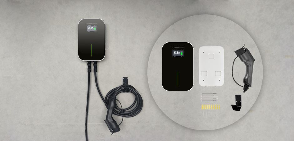 Miniatuur van Besen Smartcharge laadpaal (3,7 - 11kW) met RFID en 6 meter kabel (BS20-BC-11KW-RFID)