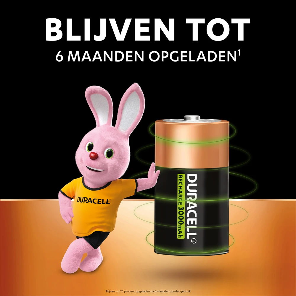 Miniatuur van Duracell oplaadbare batterijen Ultra D HR20 1,2V - verpakking 2 stuks (D055995)