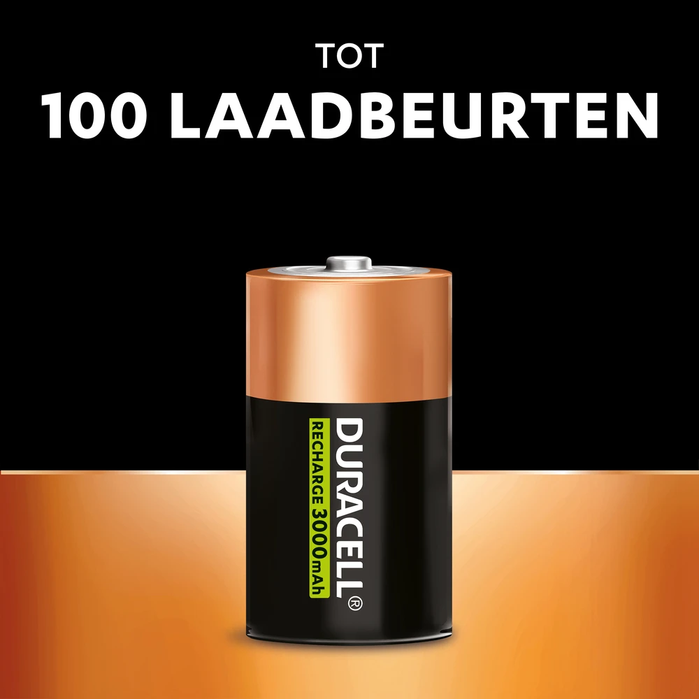 Miniatuur van Duracell oplaadbare batterijen Ultra D HR20 1,2V - verpakking 2 stuks (D055995)