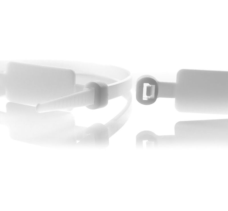 Miniatuur van WKK colsonband 4.8x220mm met markeerlabel (13X28mm) transparant - per 100 stuks (112136971)