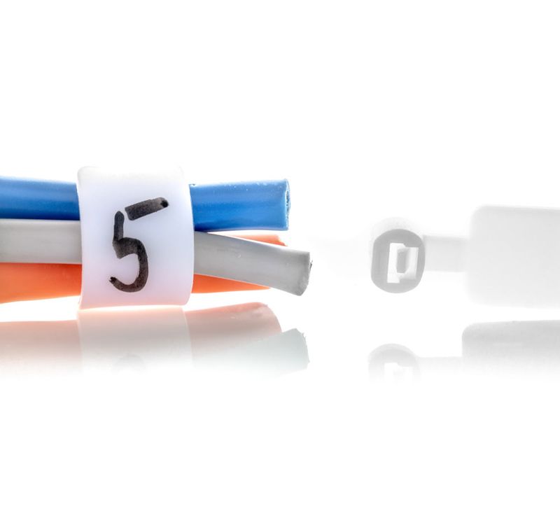 Miniatuur van WKK colsonband 4.8x220mm met markeerlabel (13X28mm) transparant - per 100 stuks (112136971)