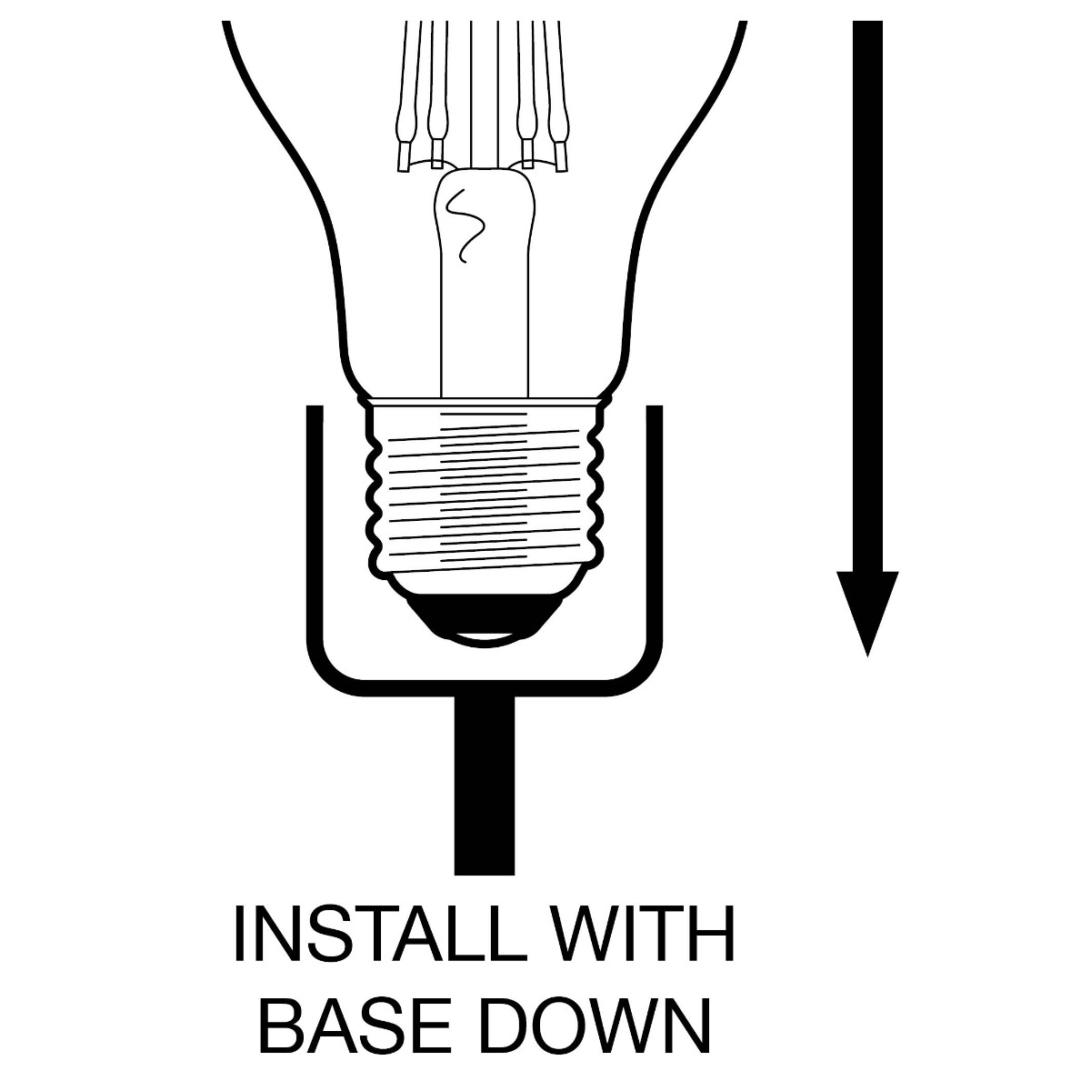 Miniatuur van Bailey LED lamp filament peer E27 4W 350lm flame wit 2200K (142432)