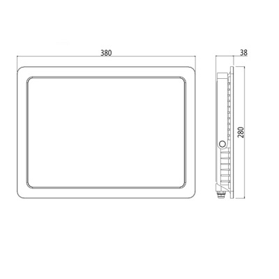 Miniatuur van Bailey LED schijnwerper 100W 8200lm koel wit 4000K IP65 (142692)