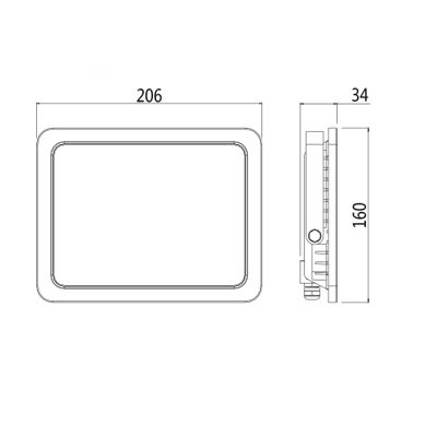 Miniatuur van Bailey LED schijnwerper 50W 4700lm koel wit 4000K IP65 (142691)