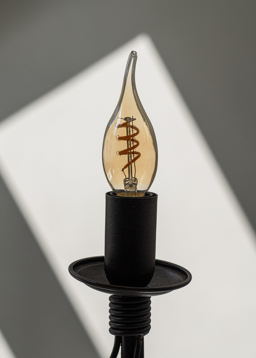 Miniatuur van Bailey LED lamp filament kaars E14 4W 300lm warm wit 2200K dimbaar (143054)