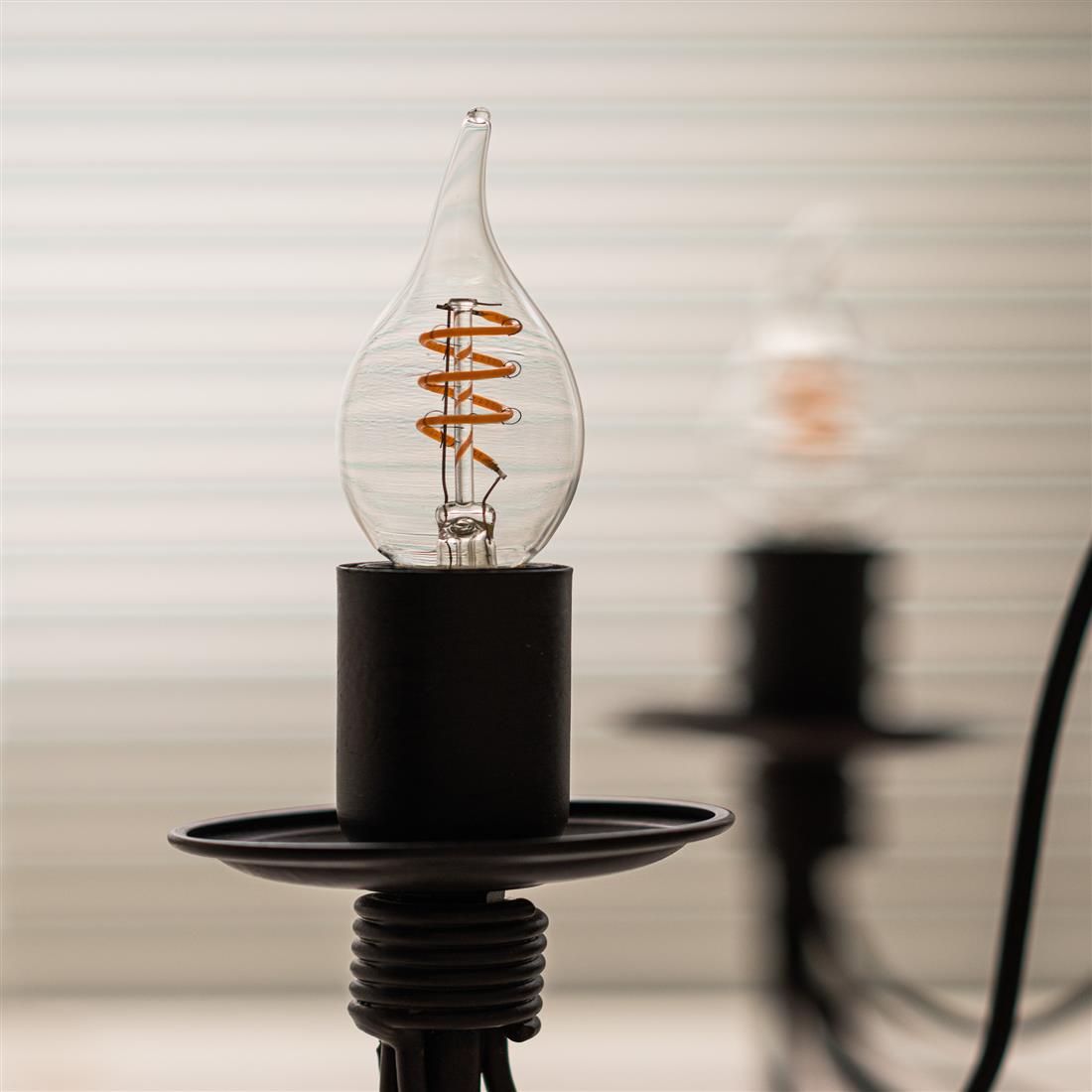 Miniatuur van Bailey LED lamp filament kaars E14 3W 165lm warm wit 2000K dimbaar (144334)