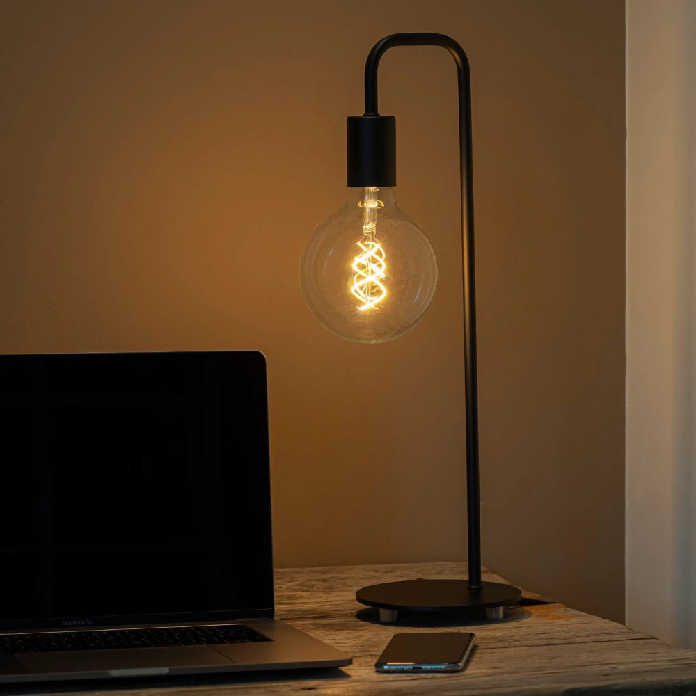 Miniatuur van Bailey LED lamp filament bol E27 4W 300lm flame wit 2200K dimbaar (144339)