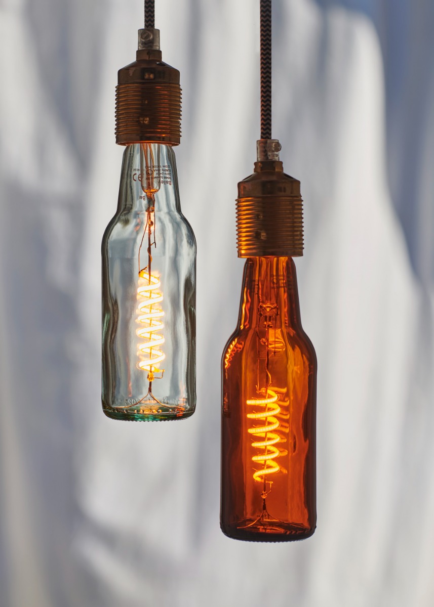 Miniatuur van Bailey LED lamp filament helder bier fles E27 6.5W 130lm 1700K dimbaar (145466)