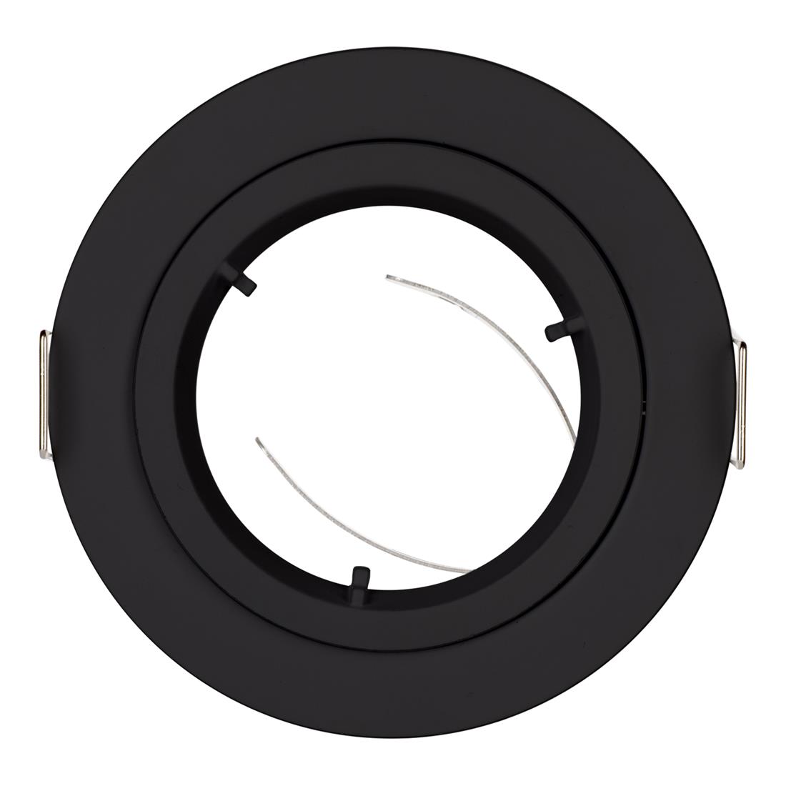 Miniatuur van Bailey inbouwspot rond vast zwart GU10 zaagmaat Ø70mm - diameter 78mm (144262)