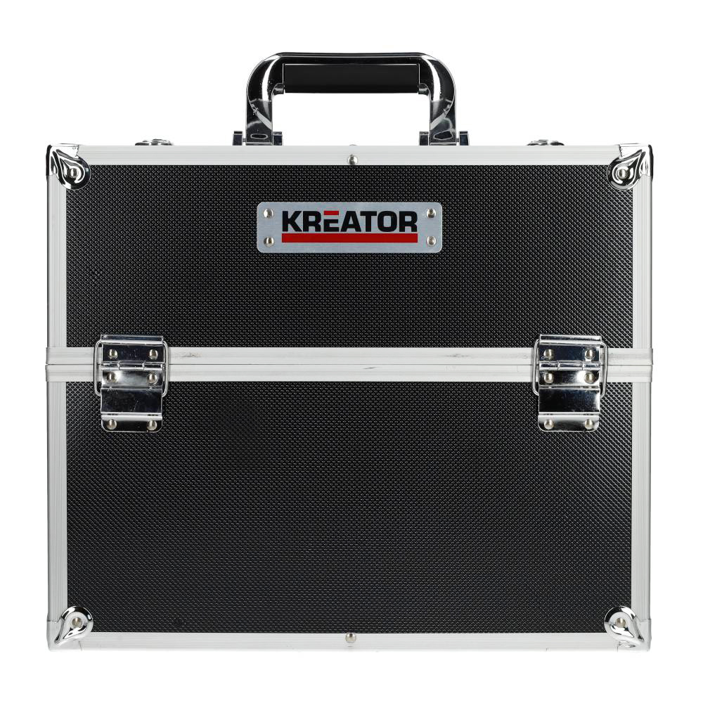 Miniatuur van Kreator aluminium opbergkist gereedschapskist 360x230x300mm zwart (KRT640301B)