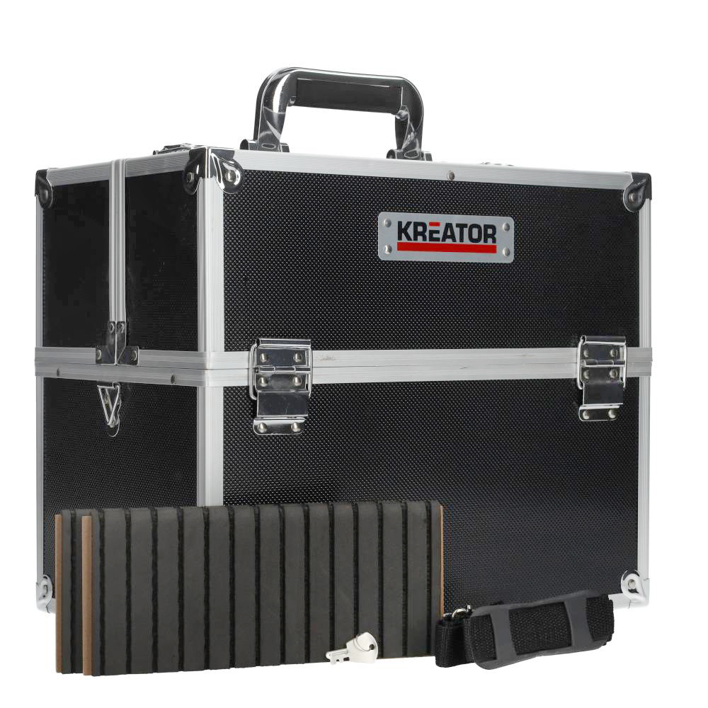 Miniatuur van Kreator aluminium opbergkist gereedschapskist 360x230x300mm zwart (KRT640301B)