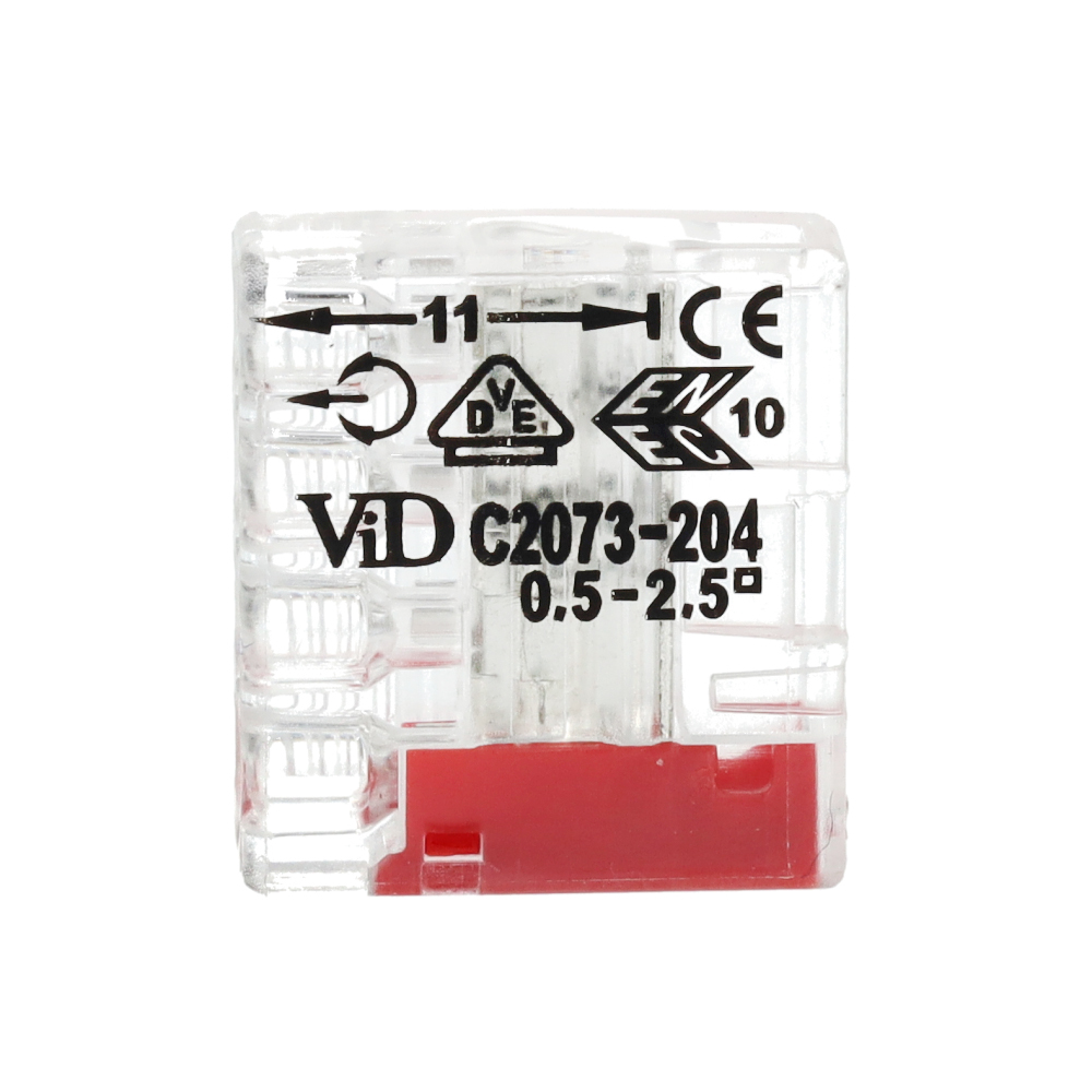 Miniatuur van EMhub mini lasklem 4-voudig 0,5-2,5 mm² steekverbinding - per 100 stuks (4083008)