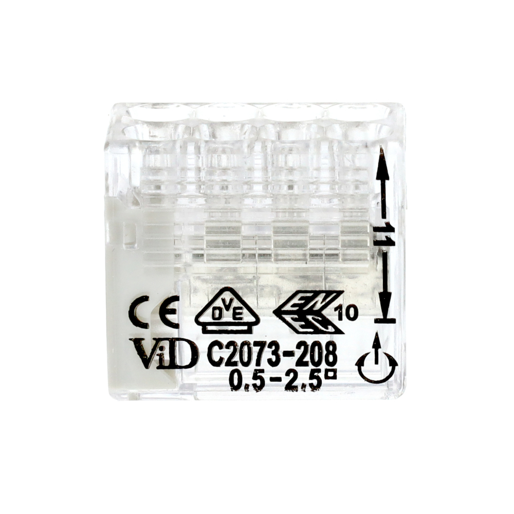 Miniatuur van EMhub mini lasklem 8-voudig 0,5-2,5 mm² steekverbinding - per 50 stuks (4083010)