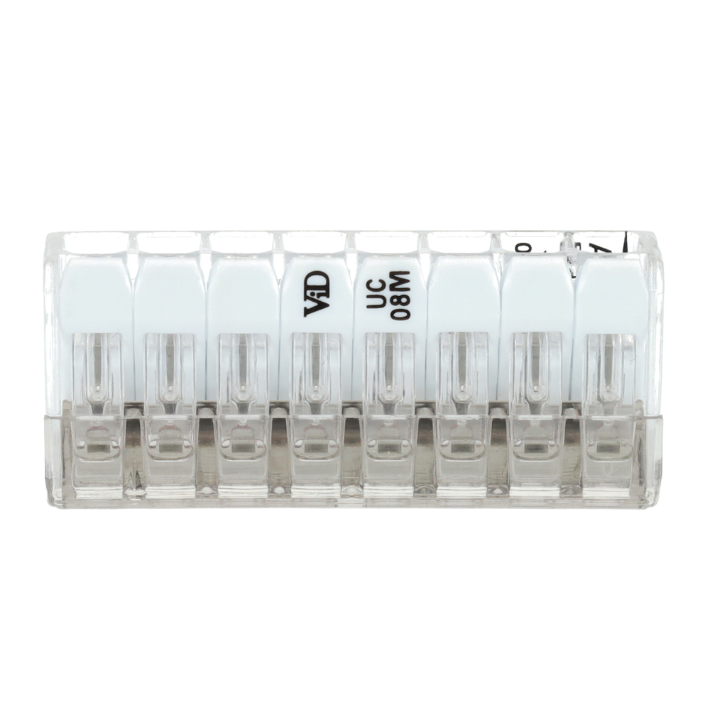 Miniatuur van EMhub mini lasklem 8-voudig 0,2-2,5 mm² met hendel - per 25 stuks (4083014)