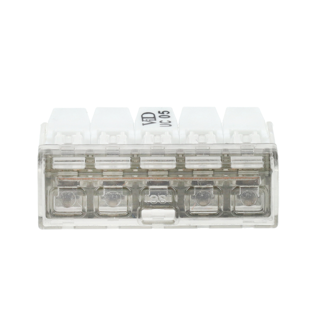 Miniatuur van EMhub lasklem 5-voudig 0,2-4 mm² met hendel - per 25 stuks (4083017)