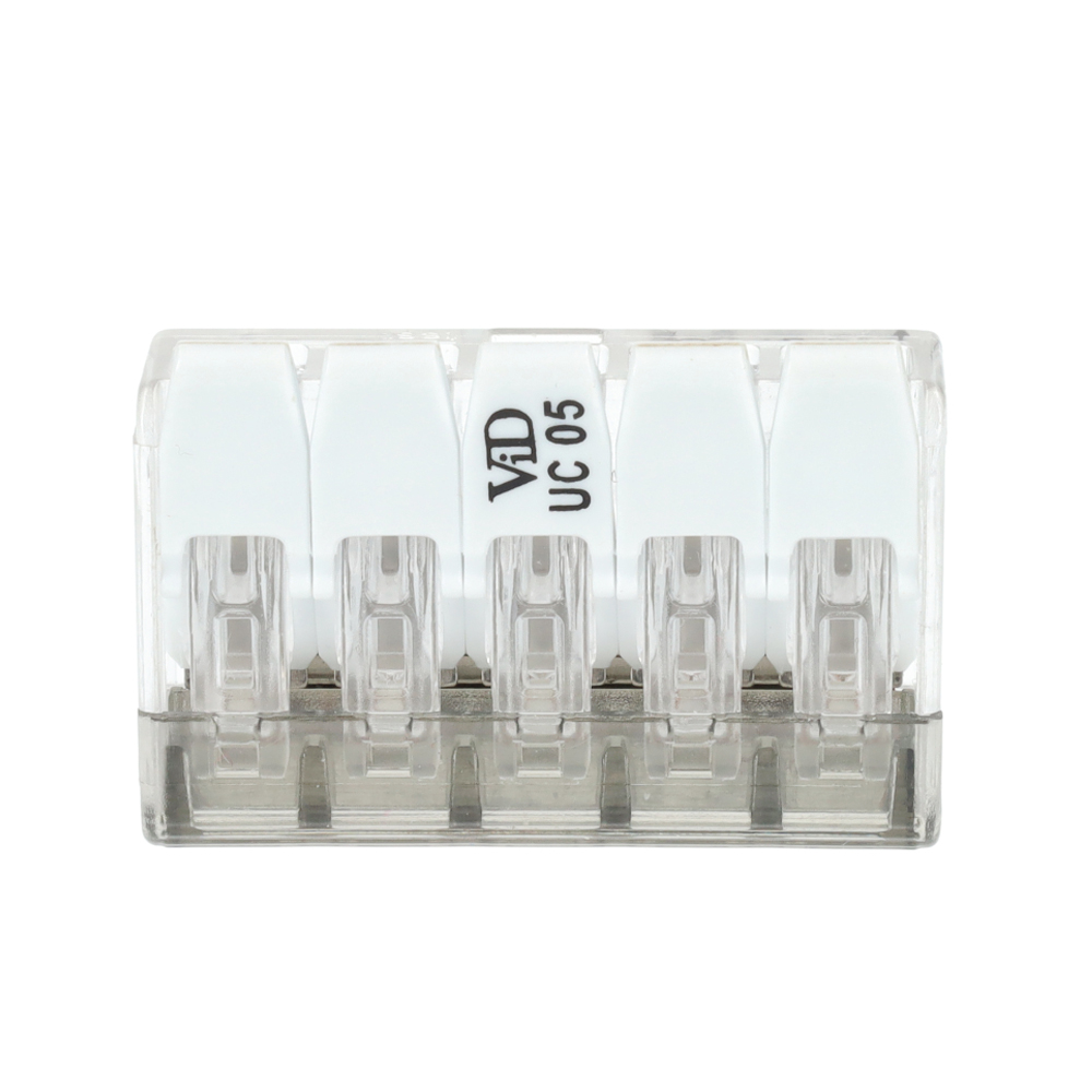 Miniatuur van EMhub lasklem 5-voudig 0,2-4 mm² met hendel - per 25 stuks (4083017)