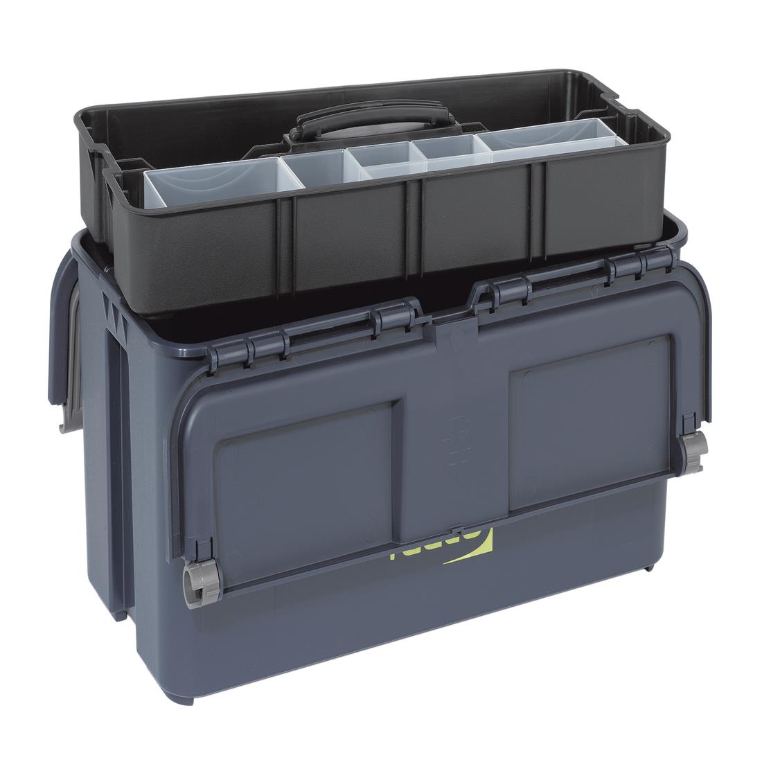 Miniatuur van RAACO kunststof gereedschapskist Compact 20 incl. 6 inzetbakken 474x190x239mm - blauw (136570)