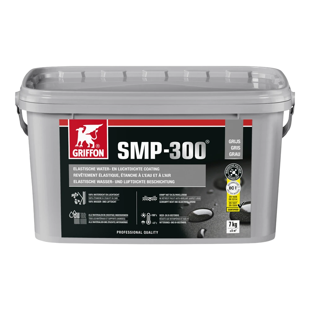 Miniatuur van GRIFFON SMP 300 elastische water- en luchtdichte SMP coating - emmer 7kg - grijs (7001077)