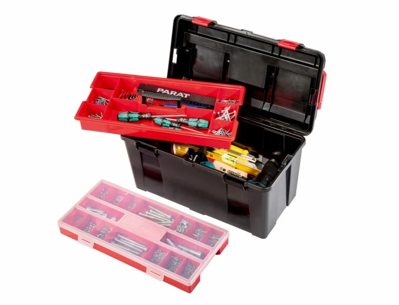 Miniatuur van Parat kunststof gereedschapskist box Profi-Line Allround L incl inzetbak en doos 475x257x255mm (5812000391)