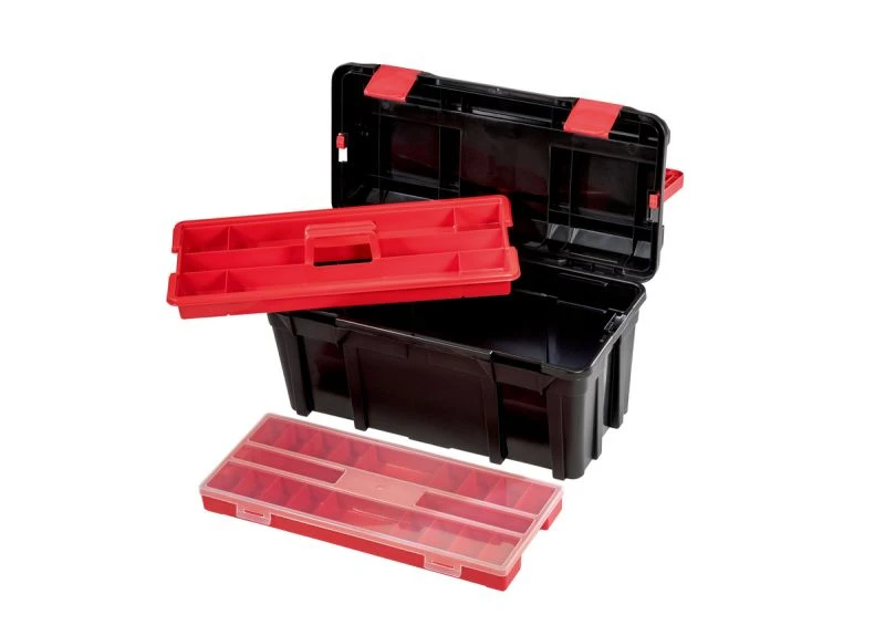 Miniatuur van Parat kunststof gereedschapskist box Profi-Line Allround XL incl inzetbak en doos 585x290x280mm (5813000391)
