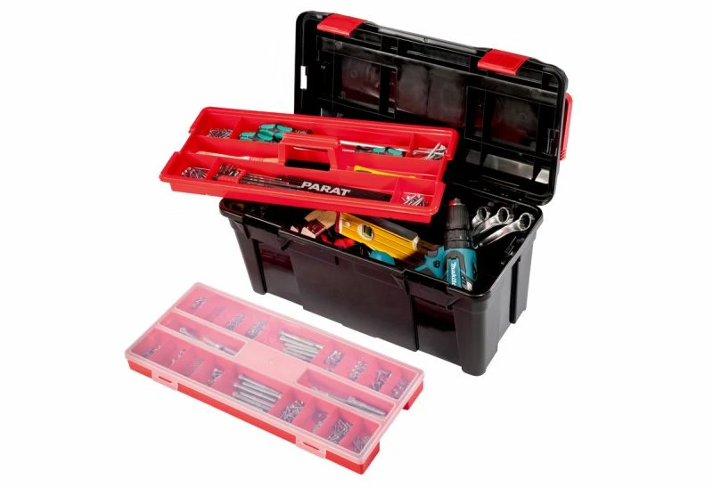Miniatuur van Parat kunststof gereedschapskist box Profi-Line Allround XL incl inzetbak en doos 585x290x280mm (5813000391)