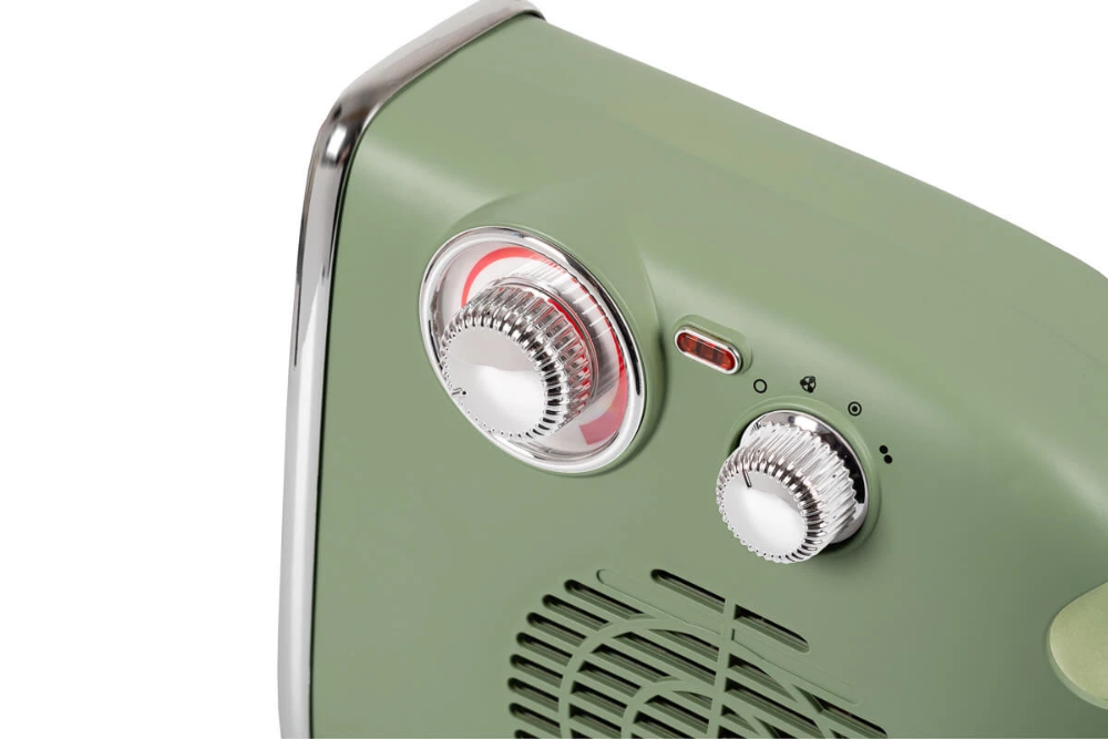 Miniatuur van Eurom retro ventilatorkachel met 3 standen 1800W - groen (352146)