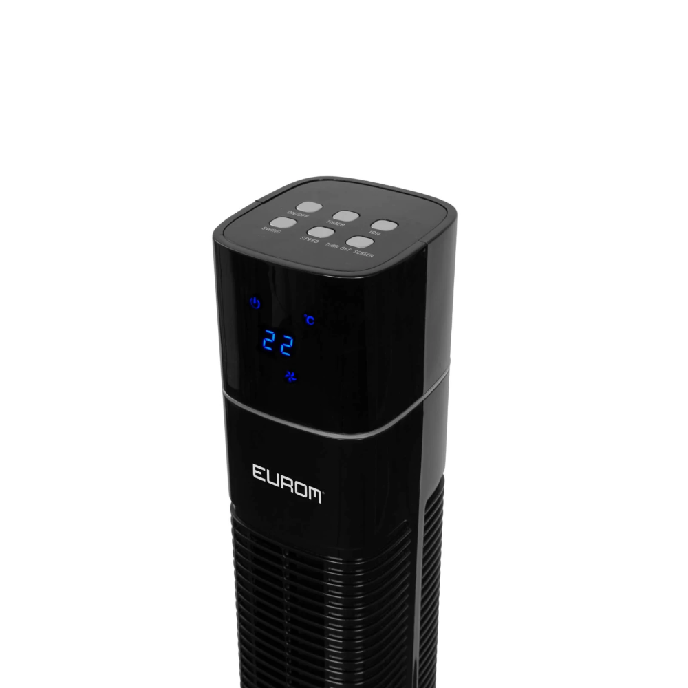 Miniatuur van Eurom torenventilator zwenkbaar met 3 standen met timer en afstandsbediening - zwart (385861)