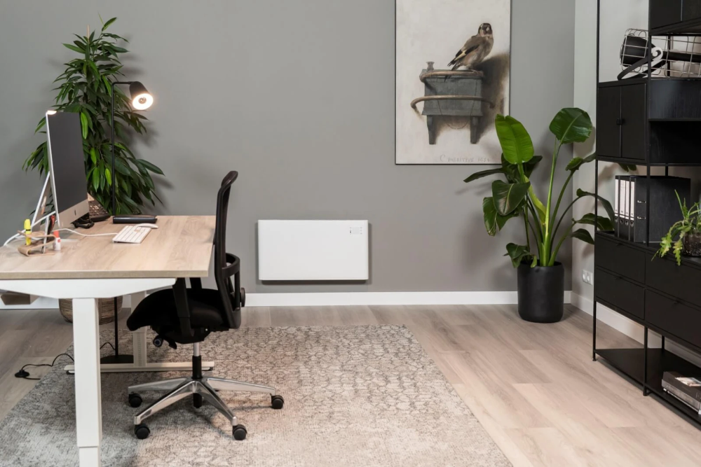 Miniatuur van Eurom alutherm elektrische kachel 2000W met WiFi en app - zwart (360769)