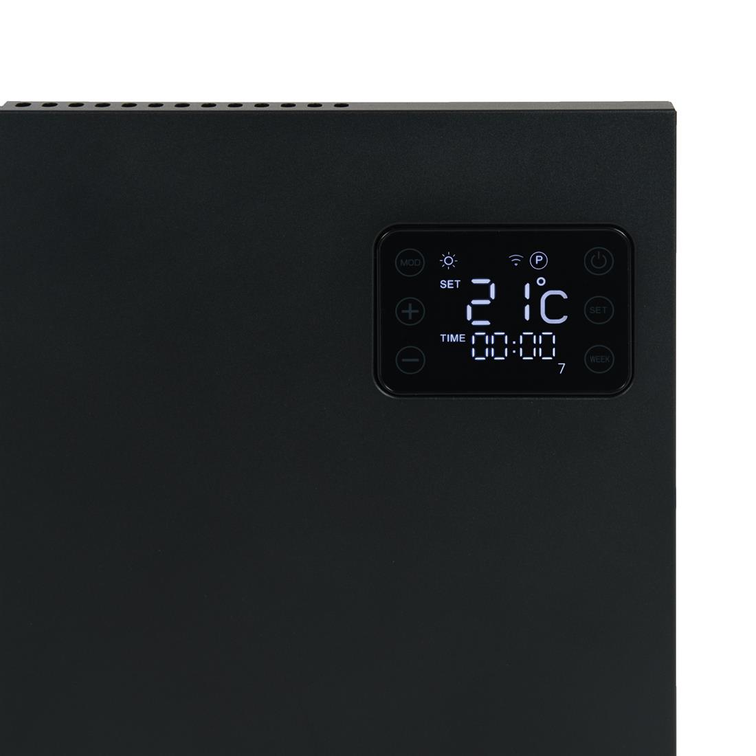 Miniatuur van Eurom alutherm elektrische kachel 800W met WiFi en app - zwart (360547)