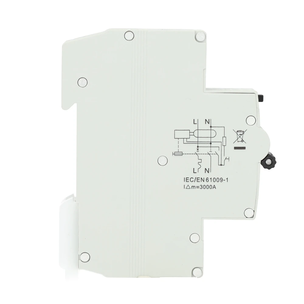 Miniatuur van EMAT differentieelautomaat 1-polig+nul 40A B-kar 30mA (85006061)