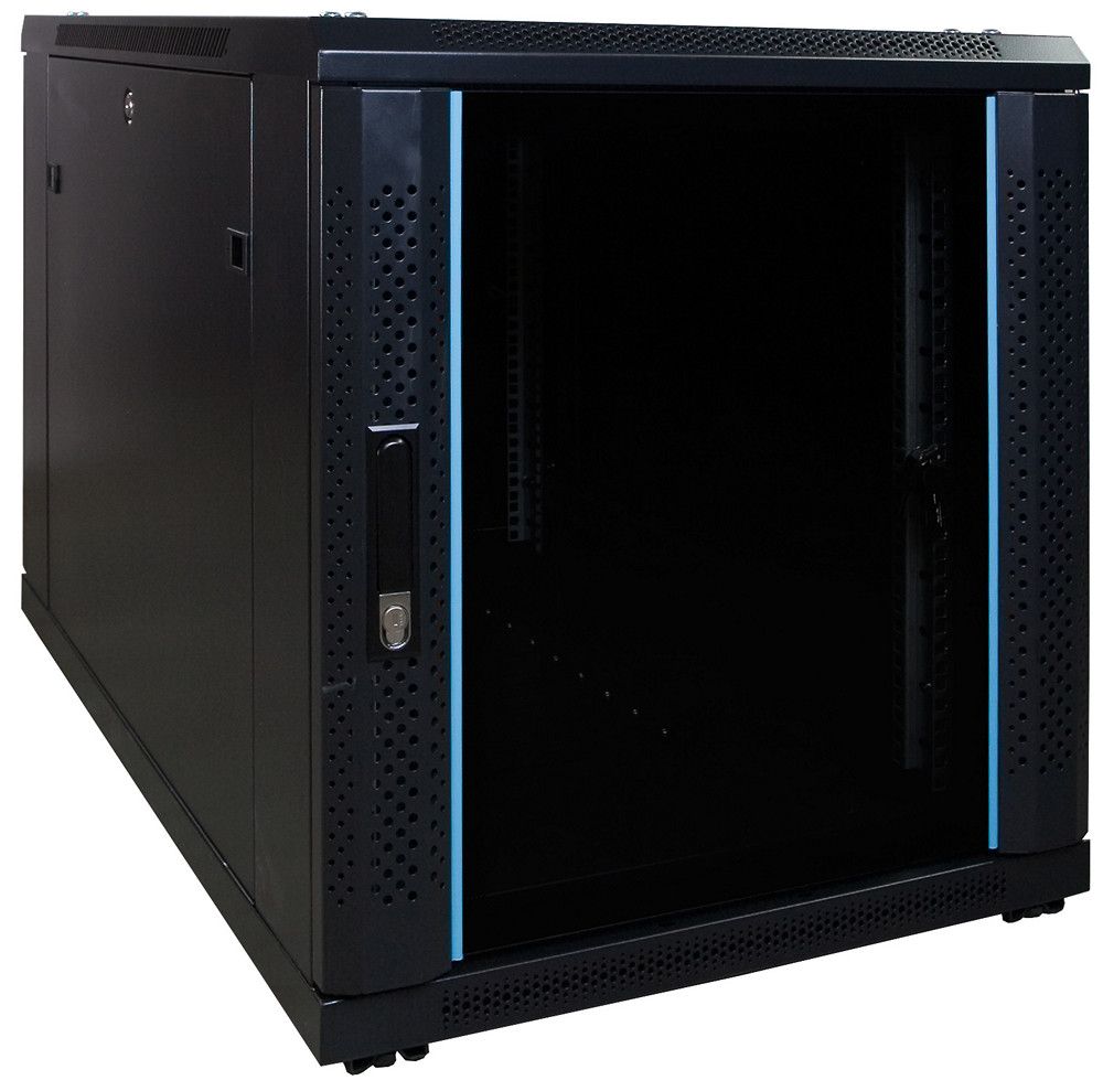 Miniatuur van 12U mini patchkast met glazen deur 600x1000x720mm (DS6012)