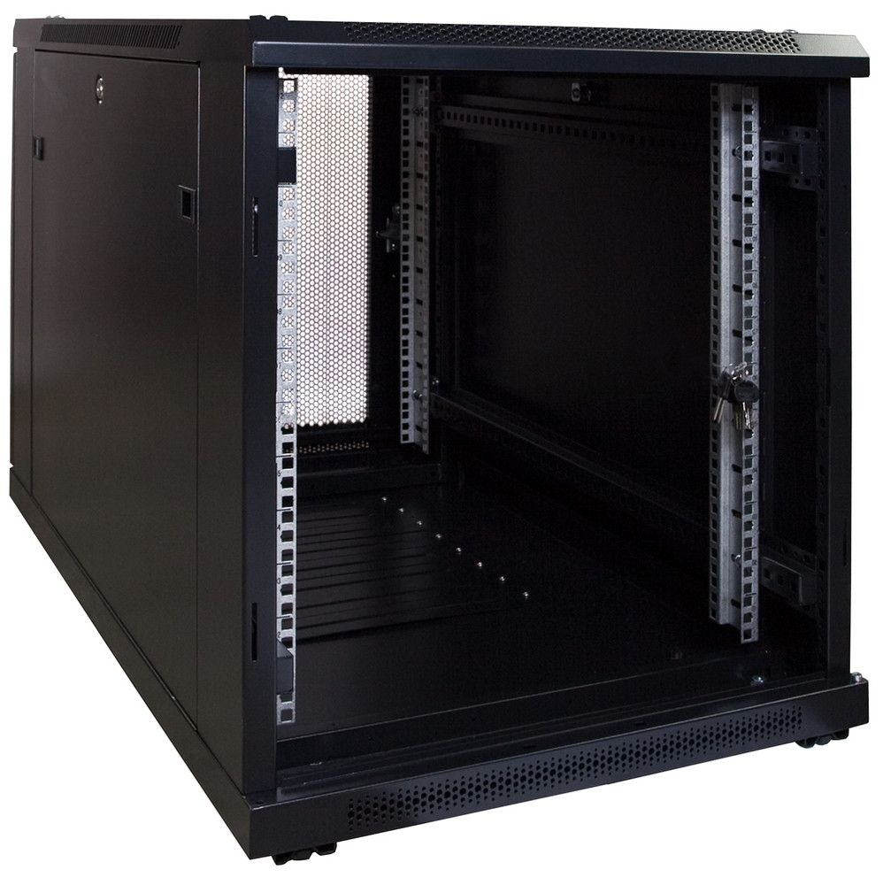 Miniatuur van 12U mini patchkast met geperforeerde deur 600x1000x720mm (DS6012PP)