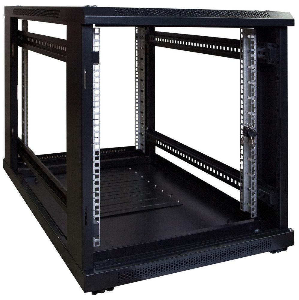 Miniatuur van 12U mini patchkast met geperforeerde deur 600x1000x720mm (DS6012PP)