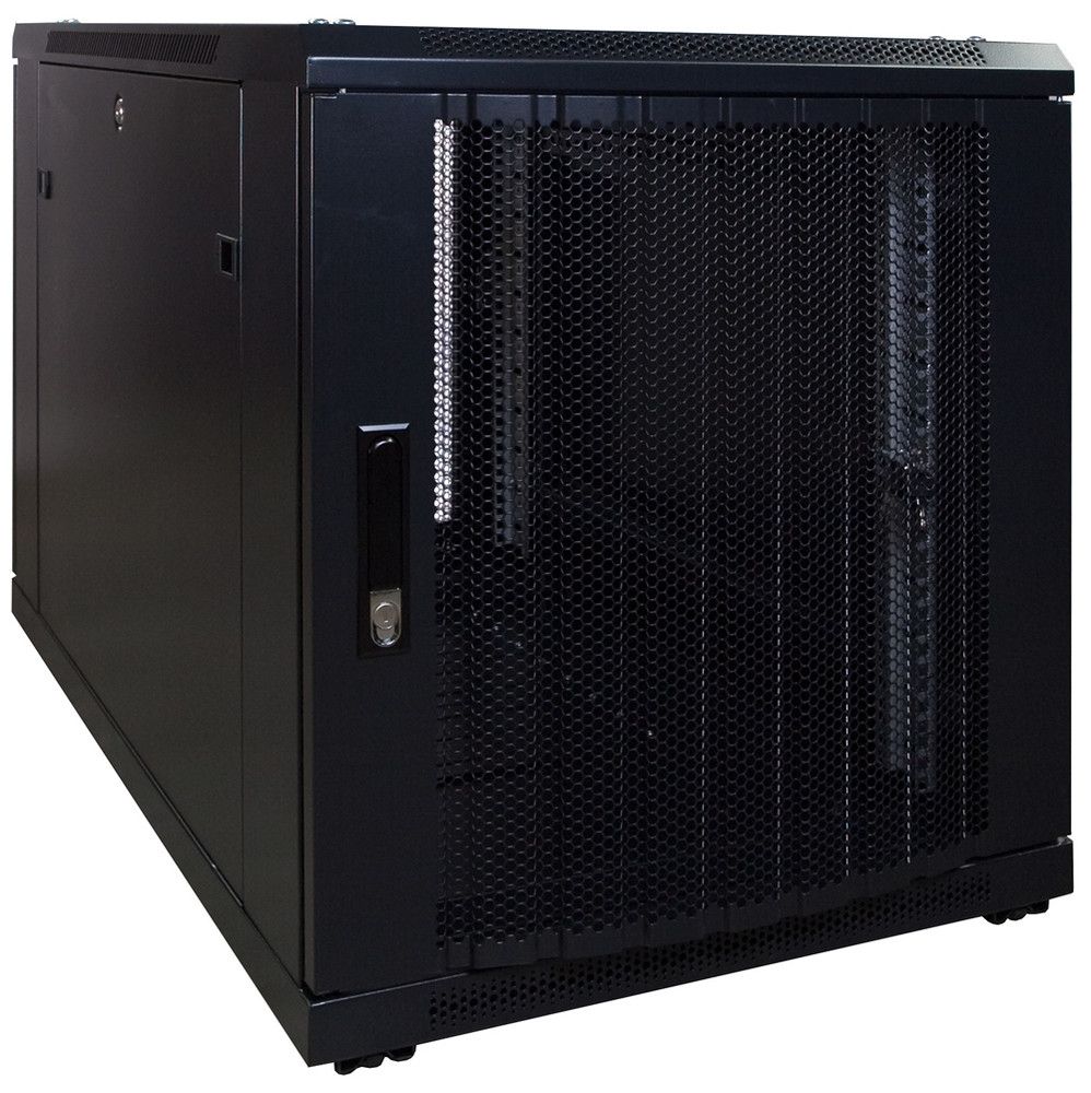 Miniatuur van 12U mini patchkast met geperforeerde deur 600x1000x720mm (DS6012PP)