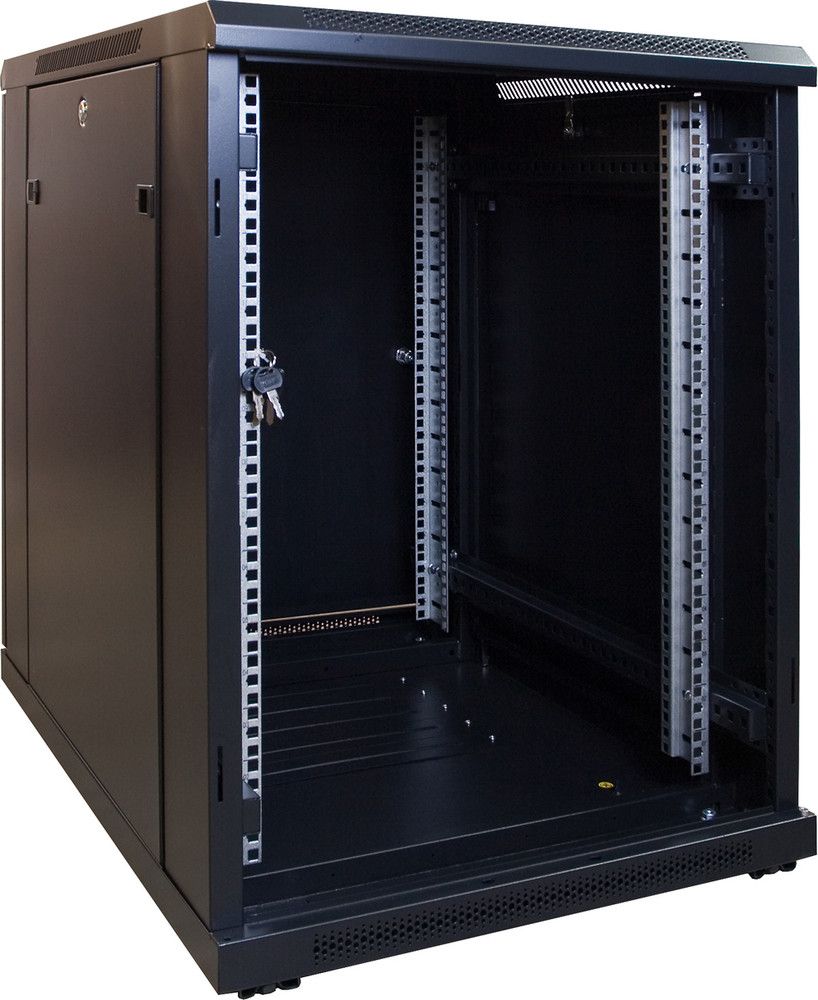 Miniatuur van 15U mini patchkast met glazen deur 600x800x860mm (DS6815)