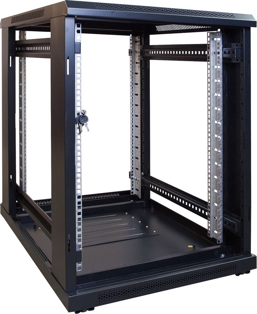 Miniatuur van 15U mini patchkast met glazen deur 600x800x860mm (DS6815)