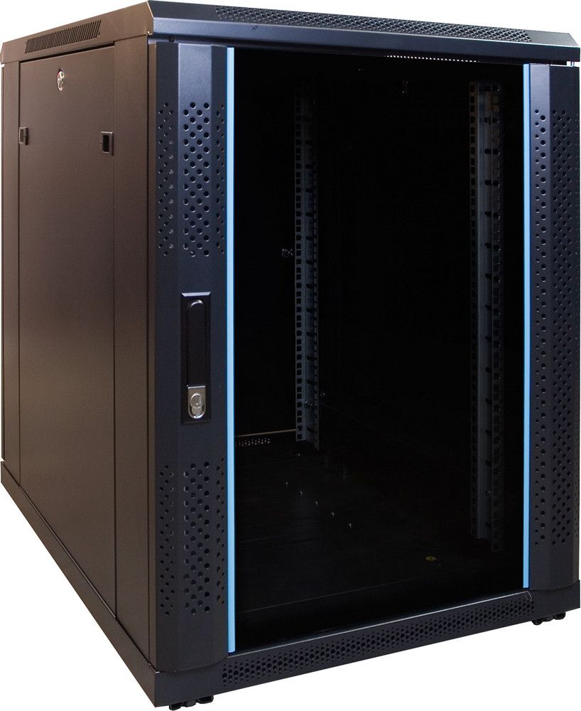 Miniatuur van 15U mini patchkast met glazen deur 600x800x860mm (DS6815)