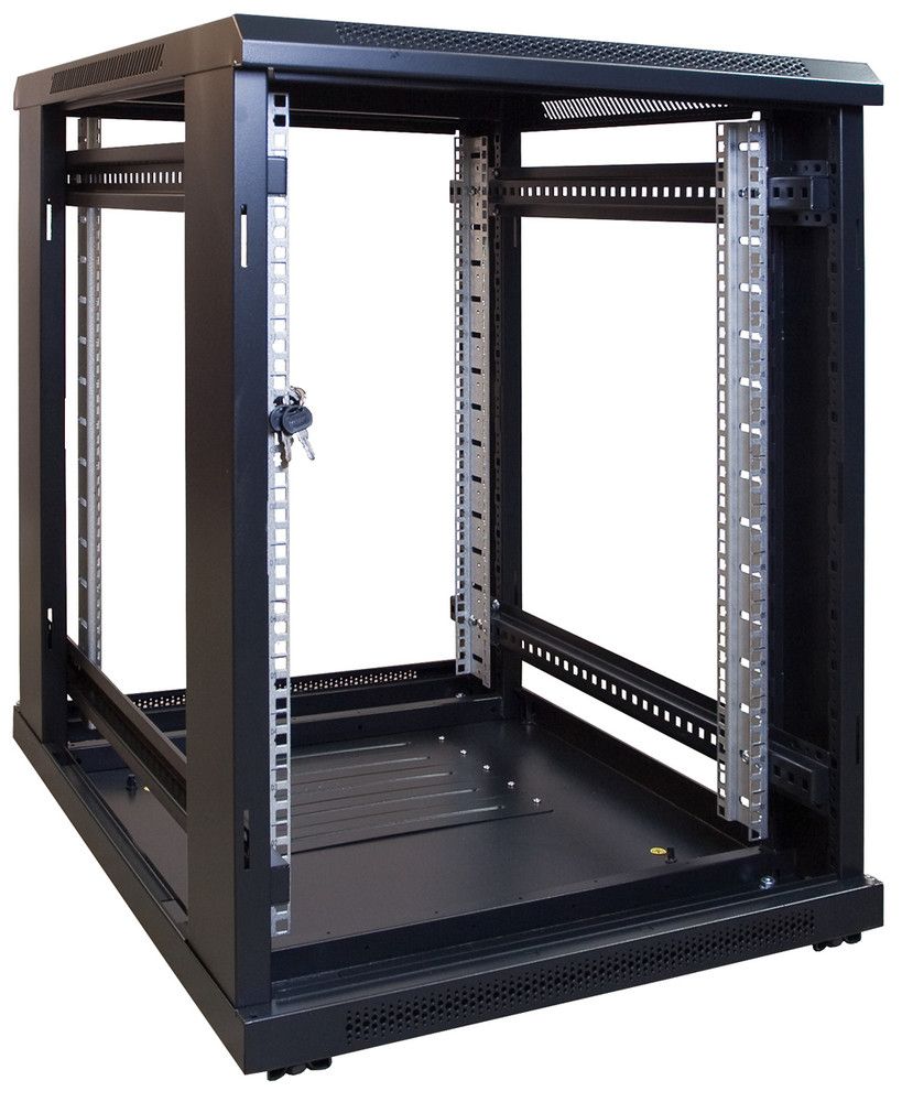 Miniatuur van 15U mini patchkast met geperforeerde deur 600x800x860mm (DS6815PP)