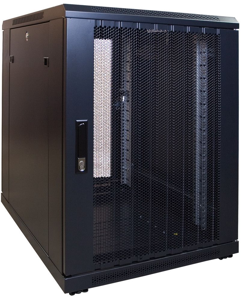Miniatuur van 15U mini patchkast met geperforeerde deur 600x800x860mm (DS6815PP)